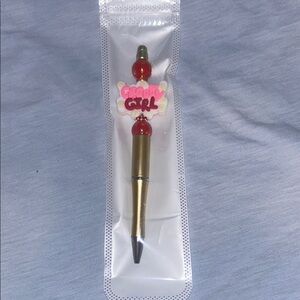 Gold and Red 'Groovy Girl' Pen